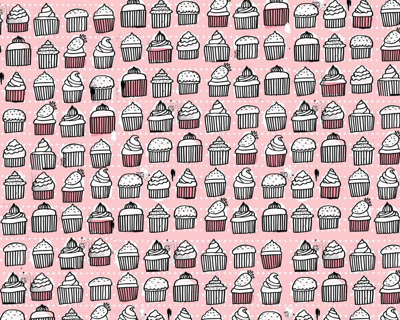 cupcake pattern background