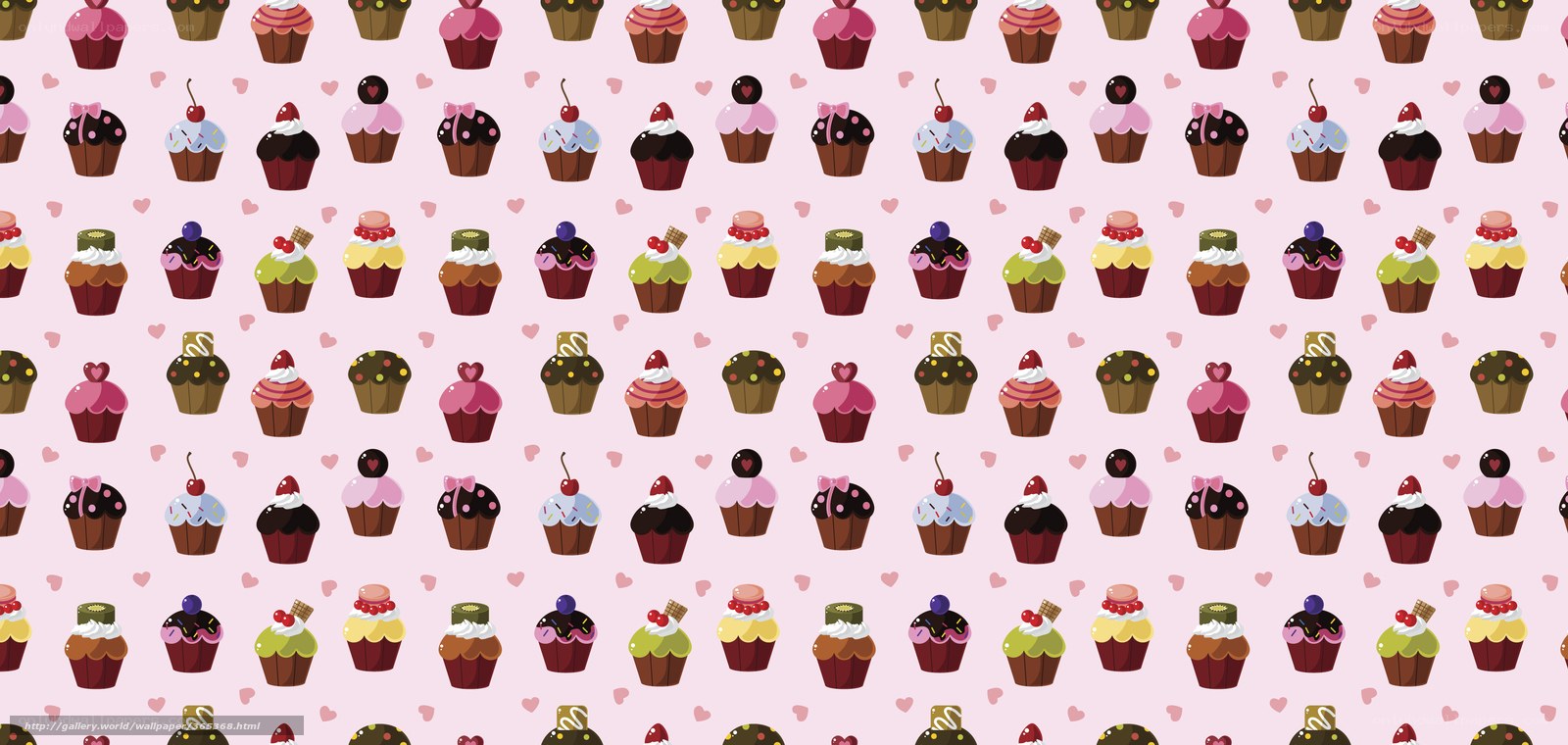 cupcake pattern wallpaper