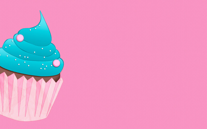 Cupcake with Blue Frosting