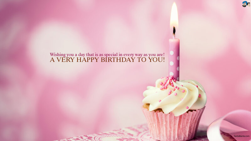 Cupcake with Candle — Pink, Celebratory, Photograph