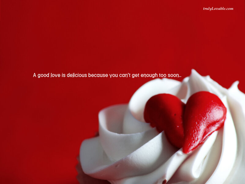 cupcake with heart quote