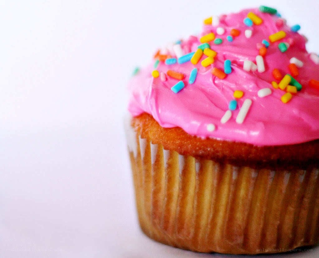 cupcake with pink frosting