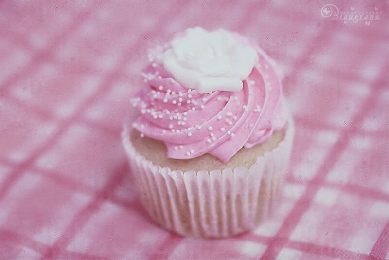 Cupcake with Pink Frosting — Sweet