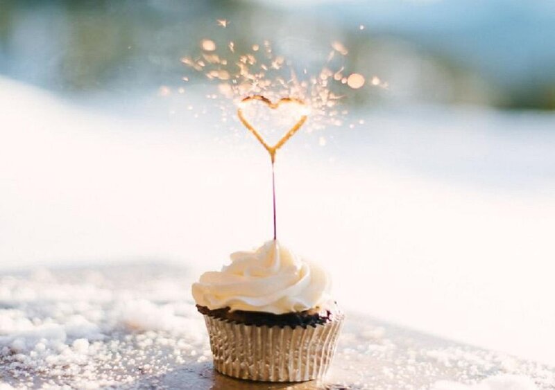 Cupcake with Sparkler