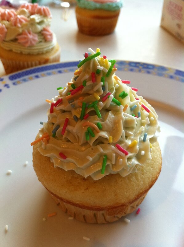 cupcake with sprinkles