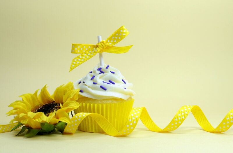 Cupcake with Sunflower