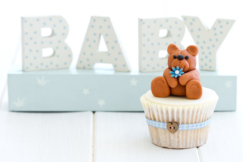 Cupcake with Teddy Bear