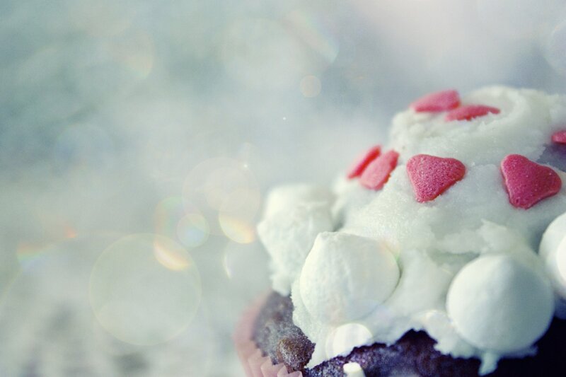 Cupcake with White Frosting — Dreamy