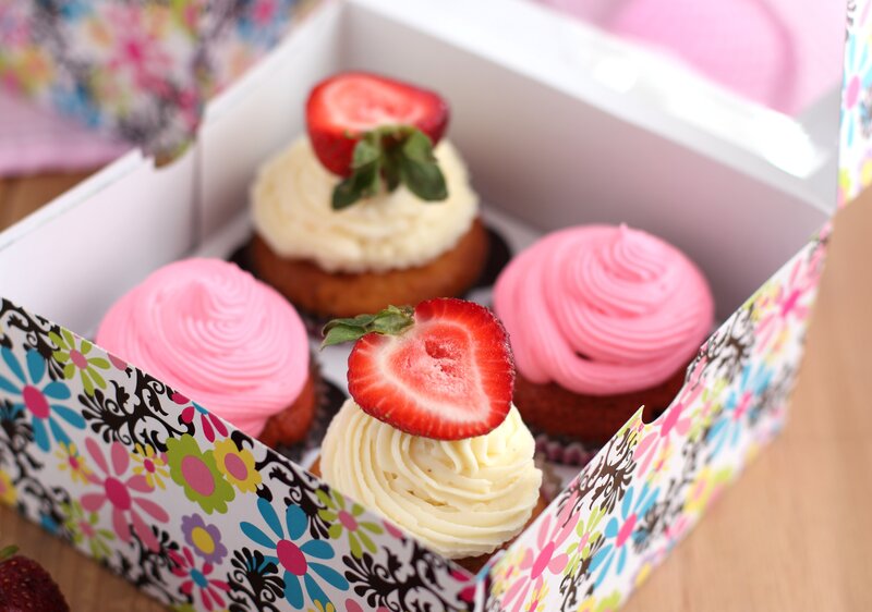 Cupcakes in a Box — Pink