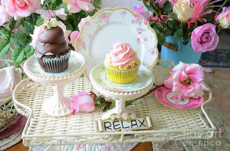Cupcakes on a Tray — Pink