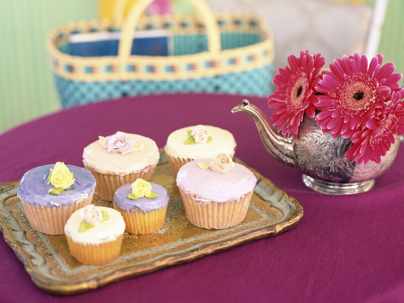 Cupcakes on a Tray