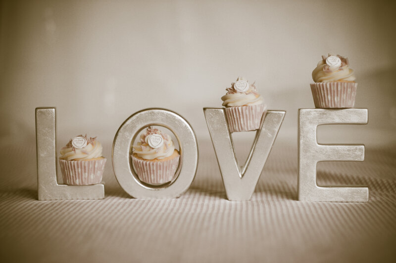 Cupcakes on Letters