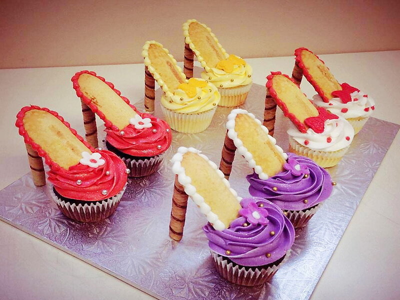 Cupcakes Shaped Like High Heels