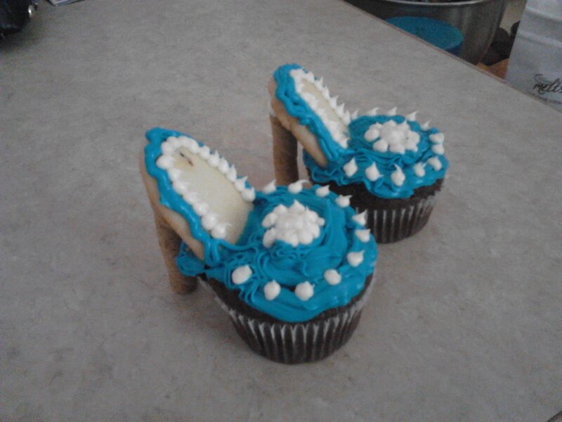 Cupcakes Shaped Like Shoes
