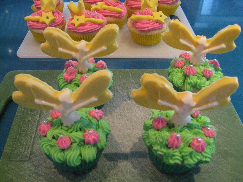 Cupcakes with Fairy Toppers