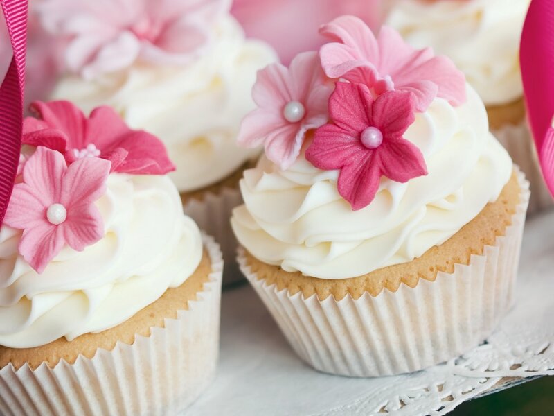 Cupcakes with Flowers
