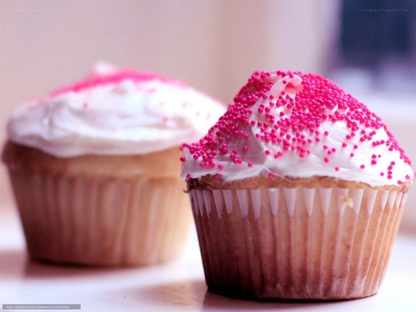 cupcakes with pink sprinkles