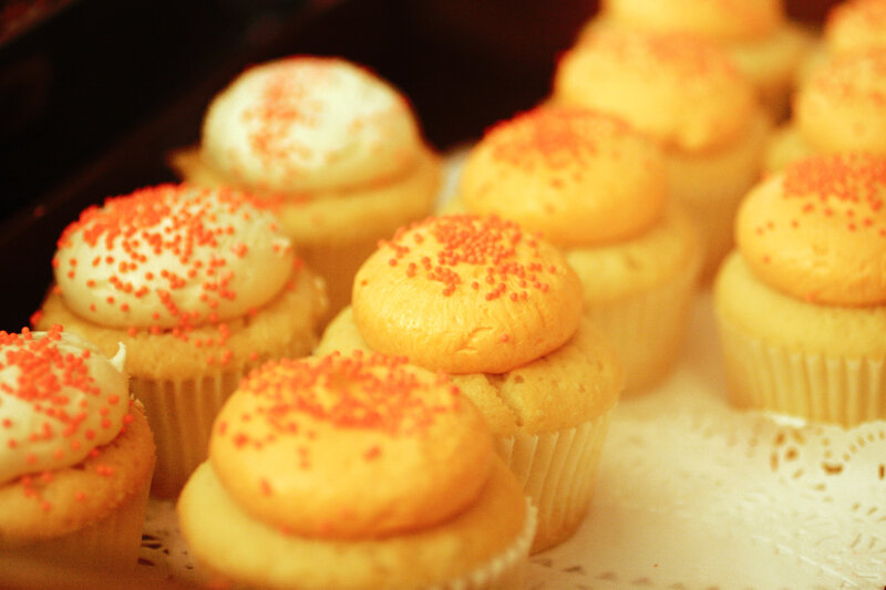 Cupcakes with sprinkles