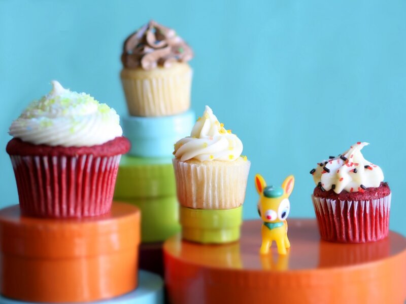 Cupcakes with Toy Figure