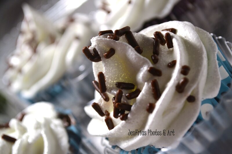 Cupcakes with White Frosting — Appetizing