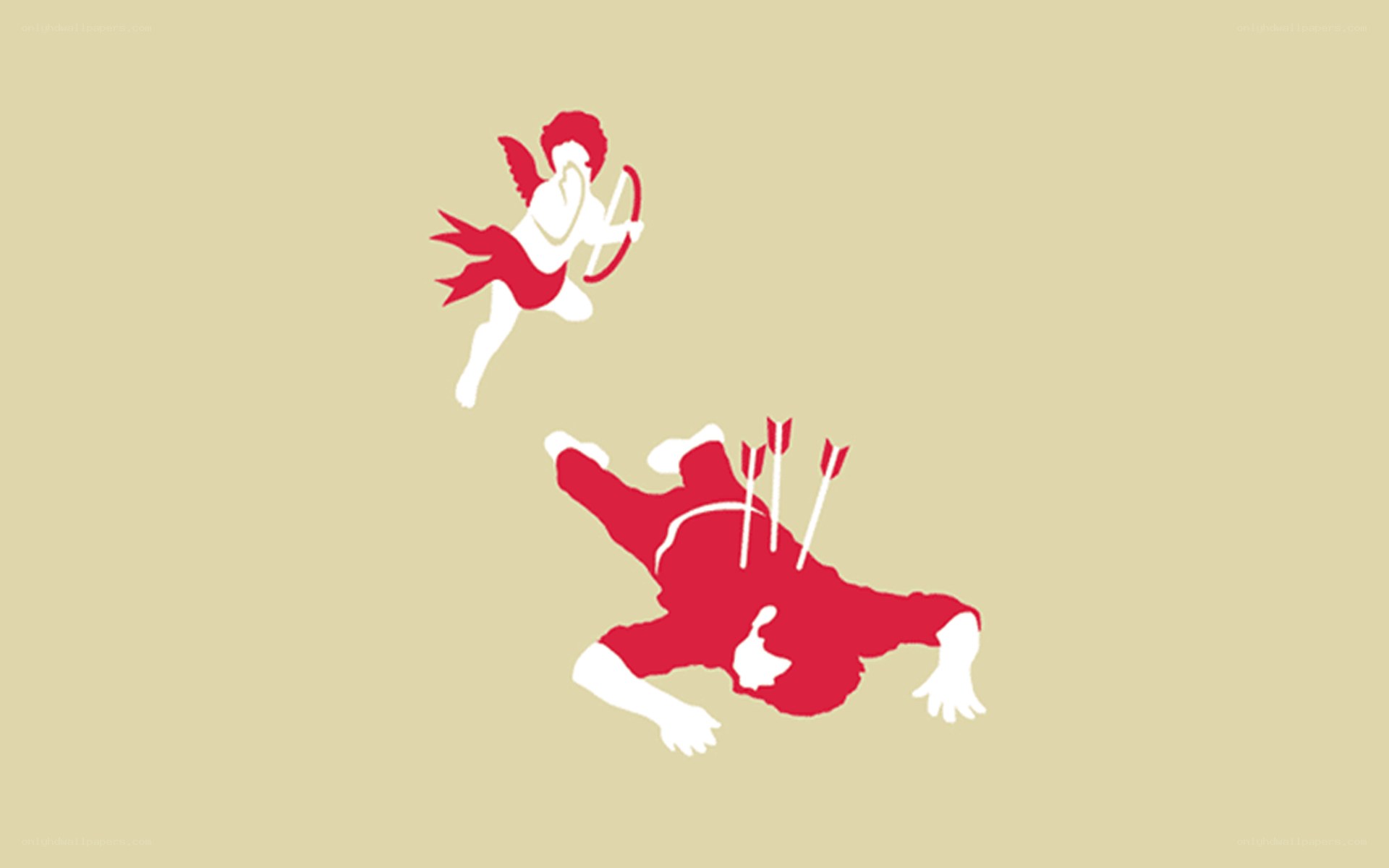 Cupid and the fallen lover