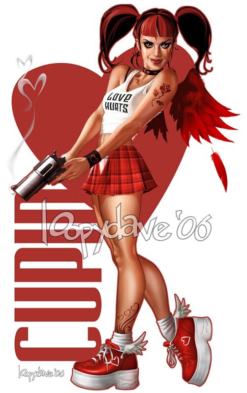 Cupid with a gun