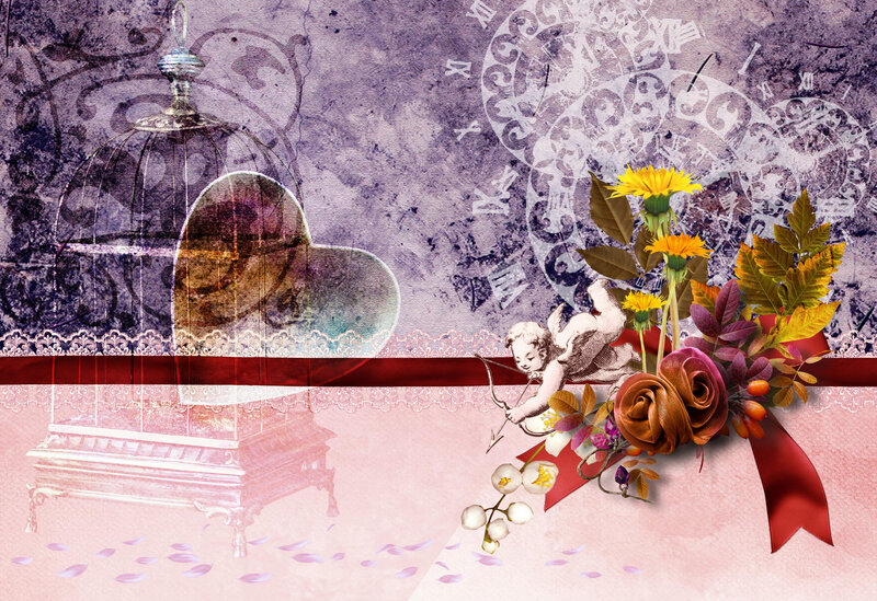 Cupid with Flowers
