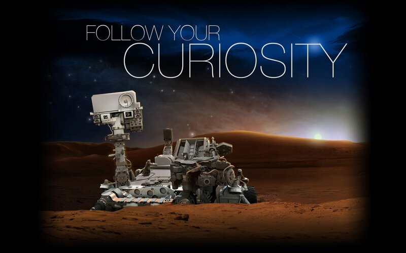 Curiosity Rover on Mars — Brown