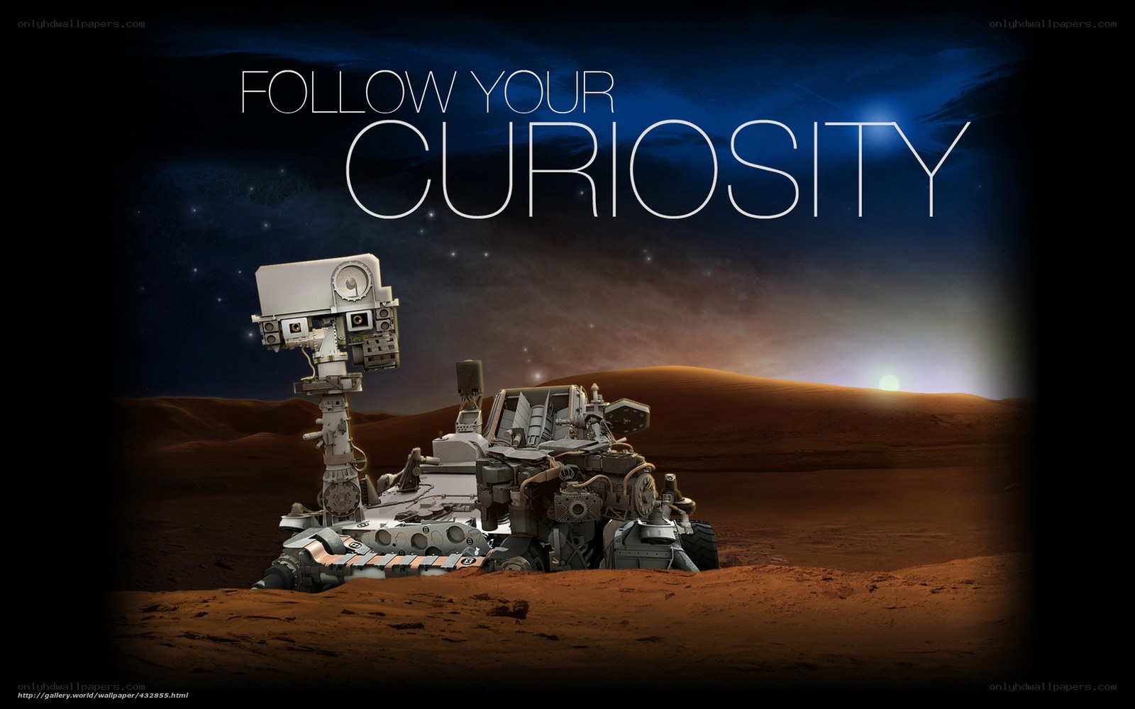 Curiosity rover on Mars
