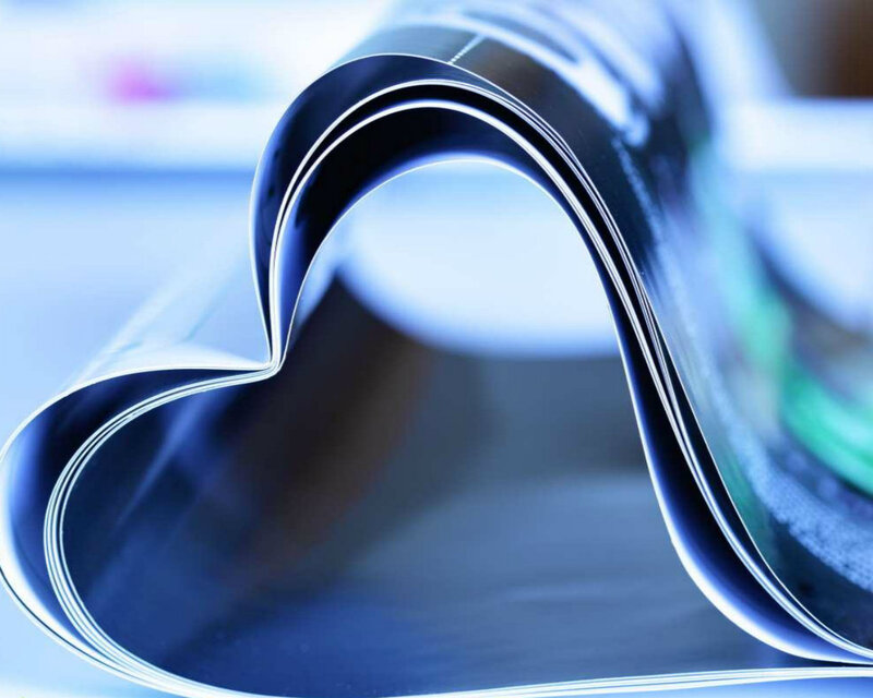 Curled Magazine Pages