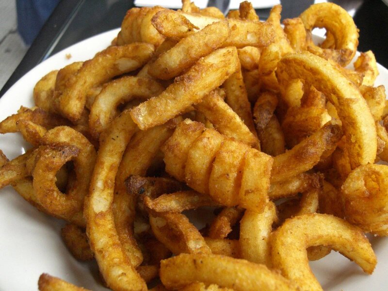 Curly Fries on a Plate