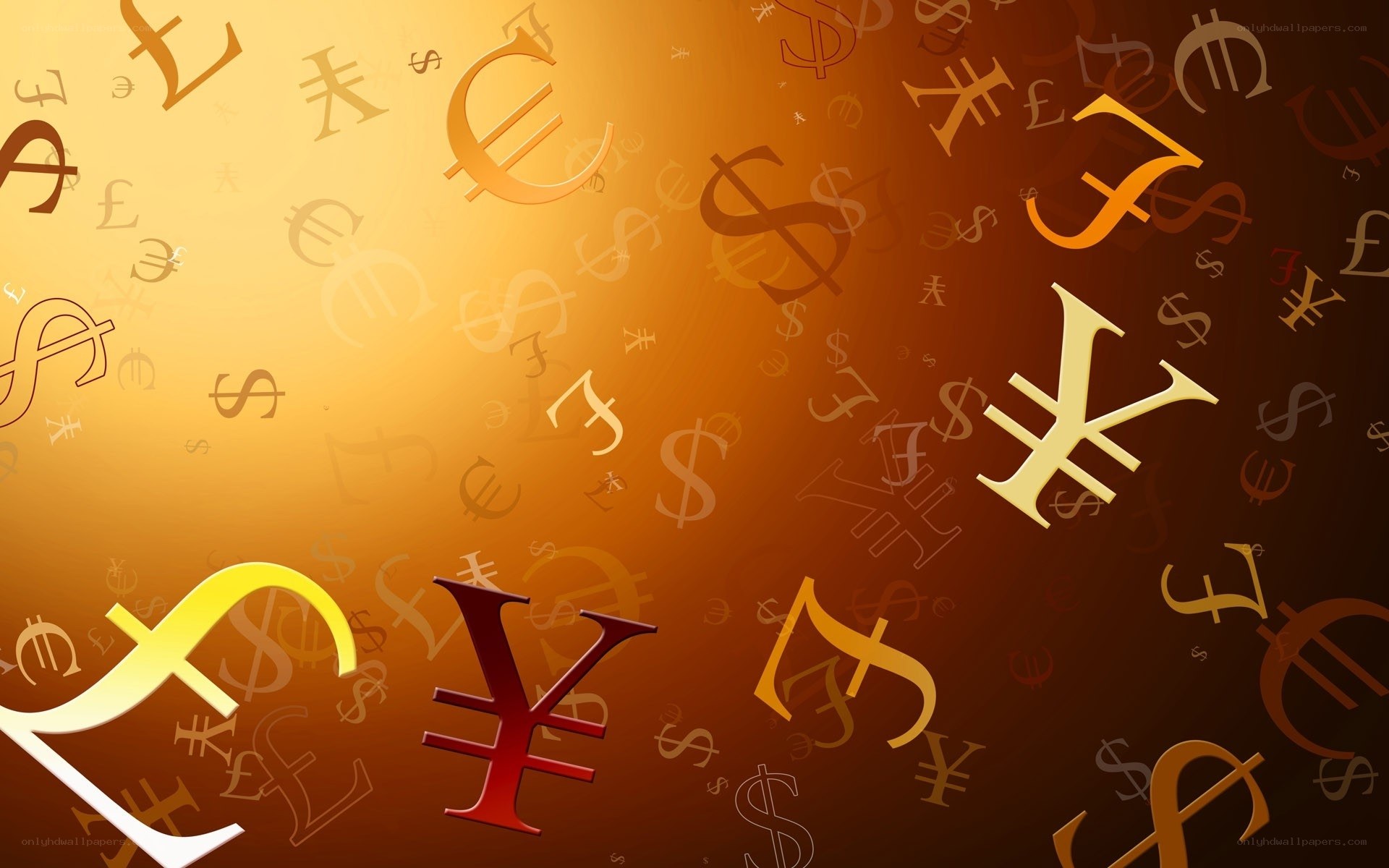 currency symbols background