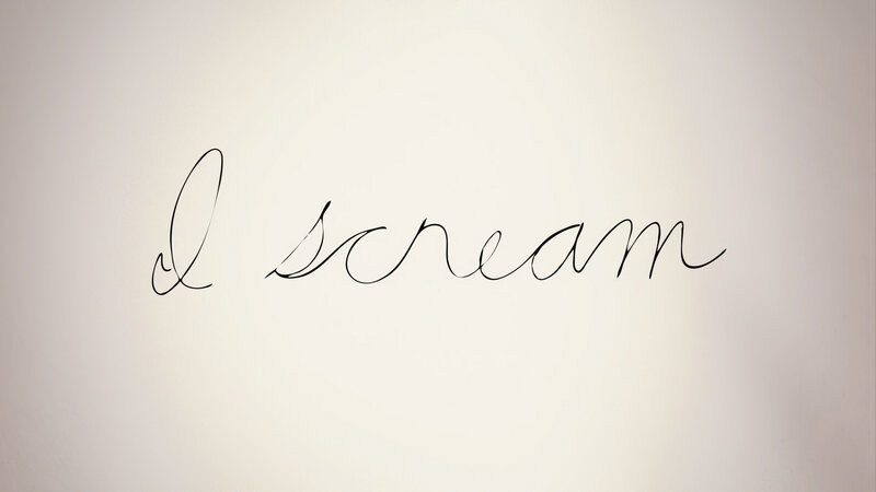 Cursive Text on Wall