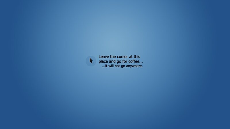 cursor stuck on blue screen