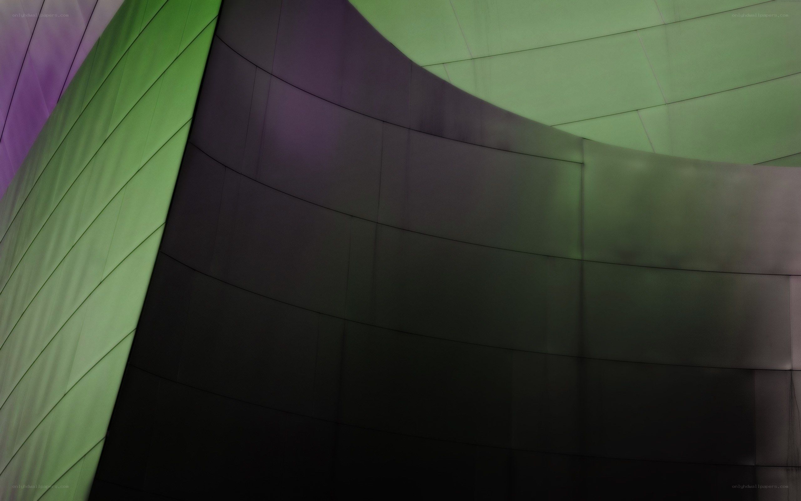 curved architectural facade