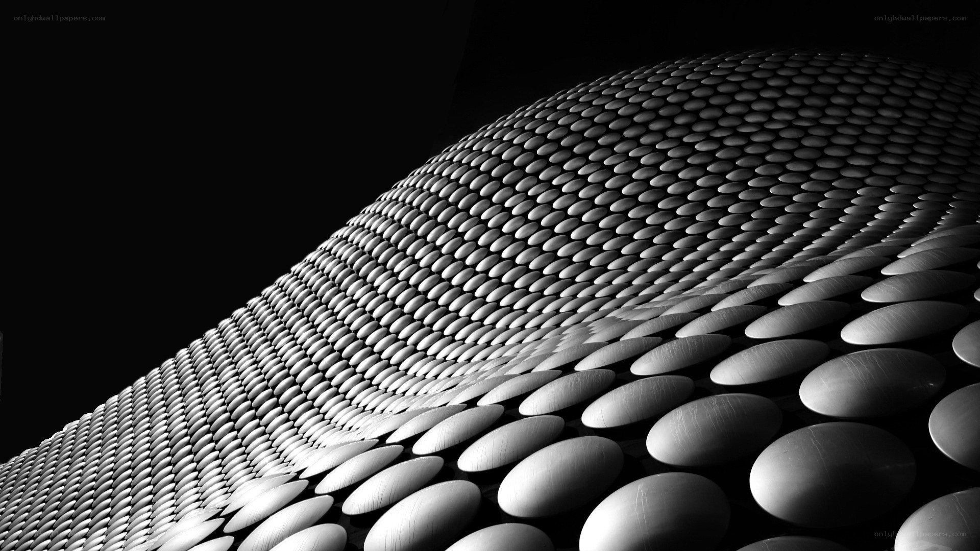 curved architectural facade