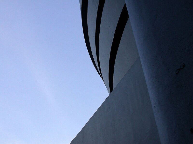 curved architectural structure