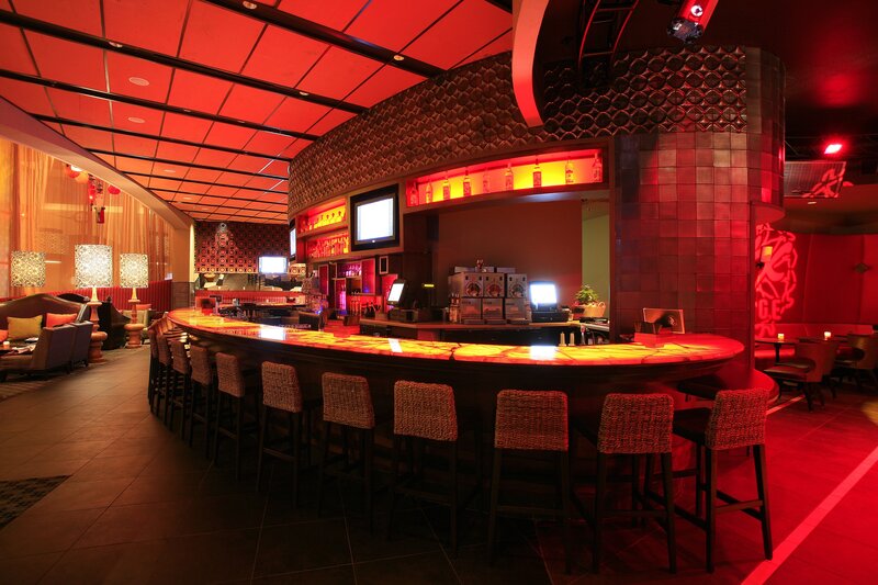 Curved Bar in Restaurant