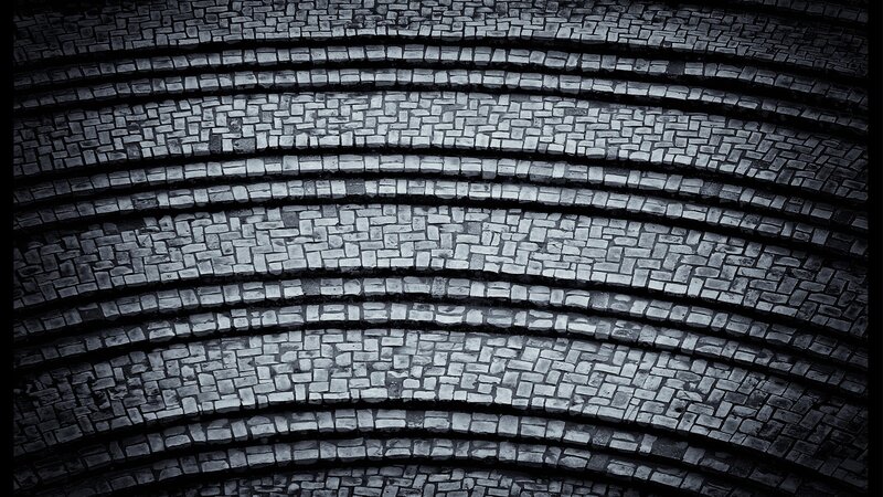 Curved Brick Archway — Black, Dramatic