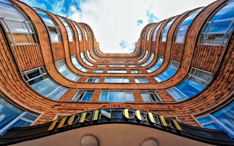 Curved Brick Building