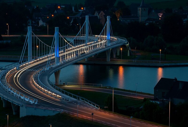Curved Cable-stayed Bridge
