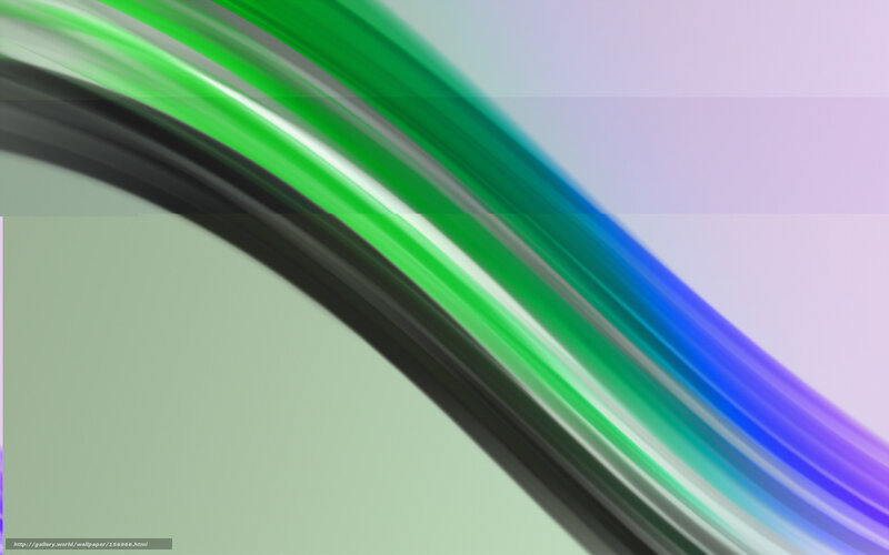 Curved Colored Lines — Green