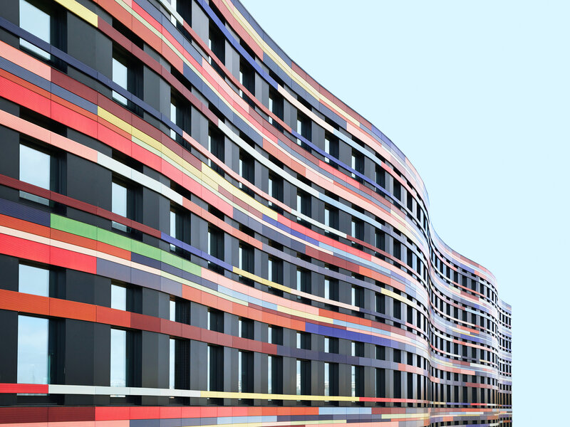 Curved Colorful Building