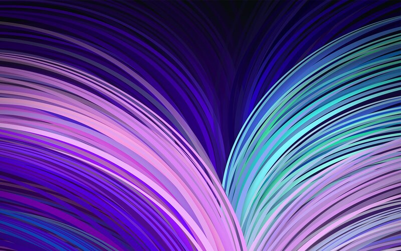 Curved Colorful Lines — Purple