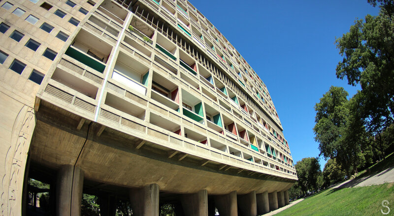 Curved Concrete Building