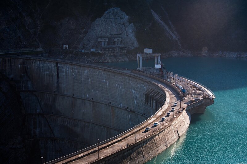 Curved Concrete Dam