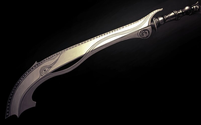 Curved Fantasy Sword