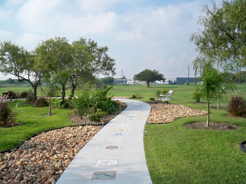 Curved Garden Pathway