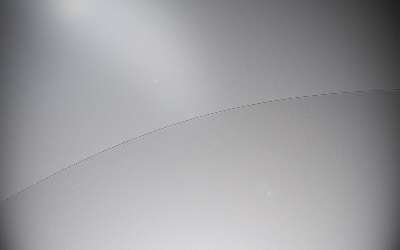 curved glass surface