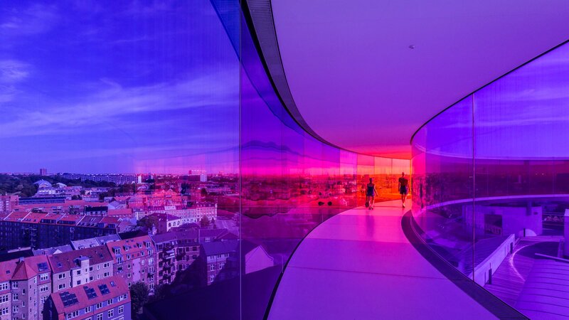 Curved Glass Walkway